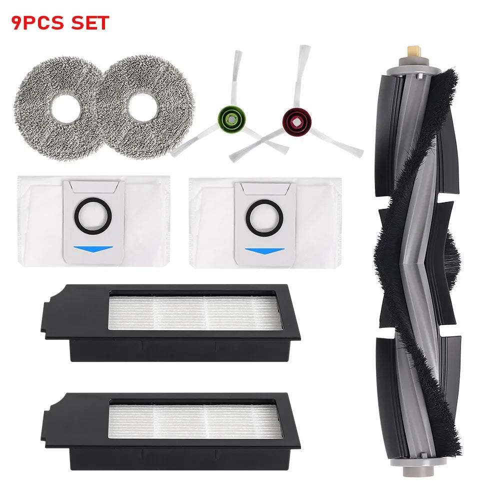 For Ecovacs Deebot X1 OMNI/TURBO T10 OMNI/TURBO/X1S PRO Dust Box Main Side Brush Hepa Filter Mop Rag Dust Bags Mop Cloths Parts