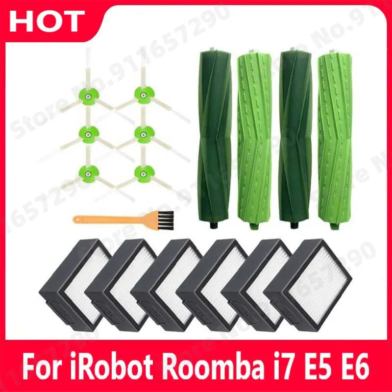 Hepa Filter Side Main Roll Brush for IRobot Roomba I7 E5 E6 