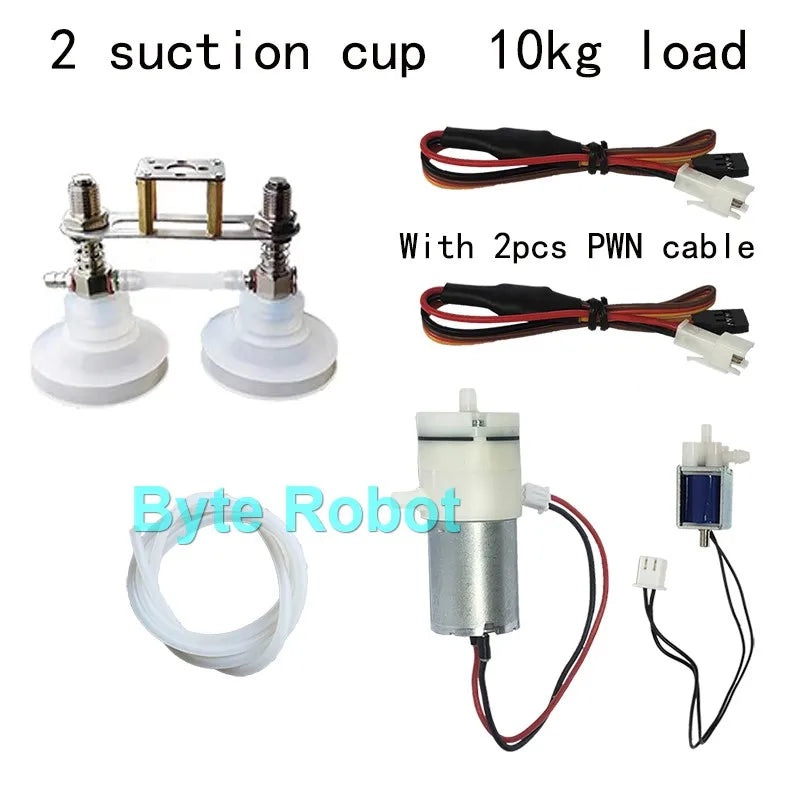 0.3/1/3/6/10/20kg Mechanical Arm Vacuum Pump Suction Cup with PWN Control Switch Sucker for Robot Arm for UNO R3 Programmable