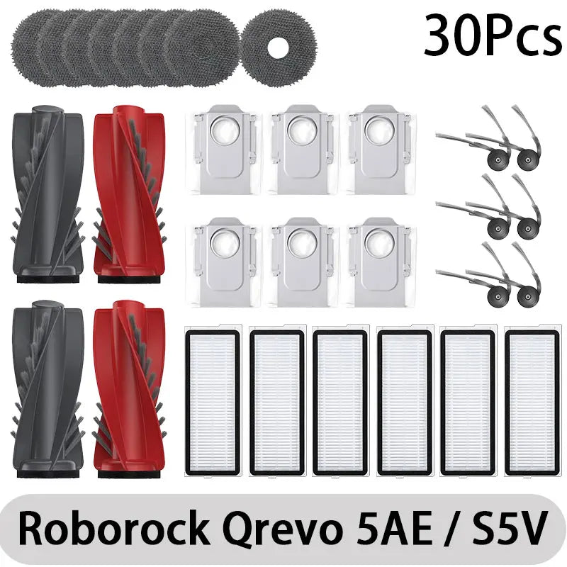 Roborock Q revo 5AE Robot Vacuum Cleaner Accessories Main Roller Side Brush Hepa Filter Mop Cloth Dust Bag Parts Replacement