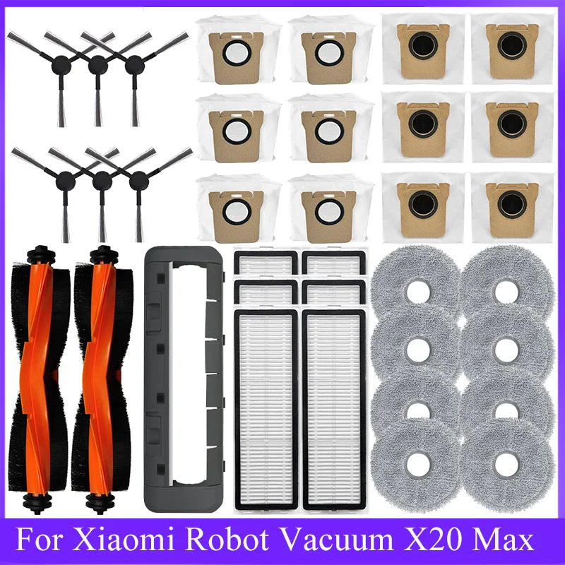 For Xiaomi Robot Vacuum X20 Max / D109GL Parts Main Brush Si