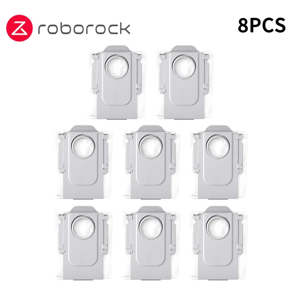 New Roborock S8 MaxV Ultra Robot Vacuum Spare Parts Main Side Brushes Mop Cloths HEPA Filters Dust Bags Accessories