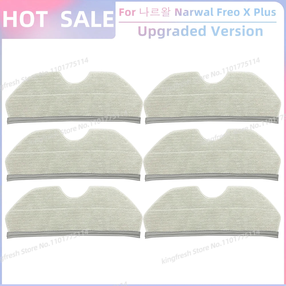 Fit For 나르왈 Narwal Freo X Plus Robot Vacuum Parts Main Roller Side Brush Hepa Filter Mop Pad Dust Bag Replacement Accessories