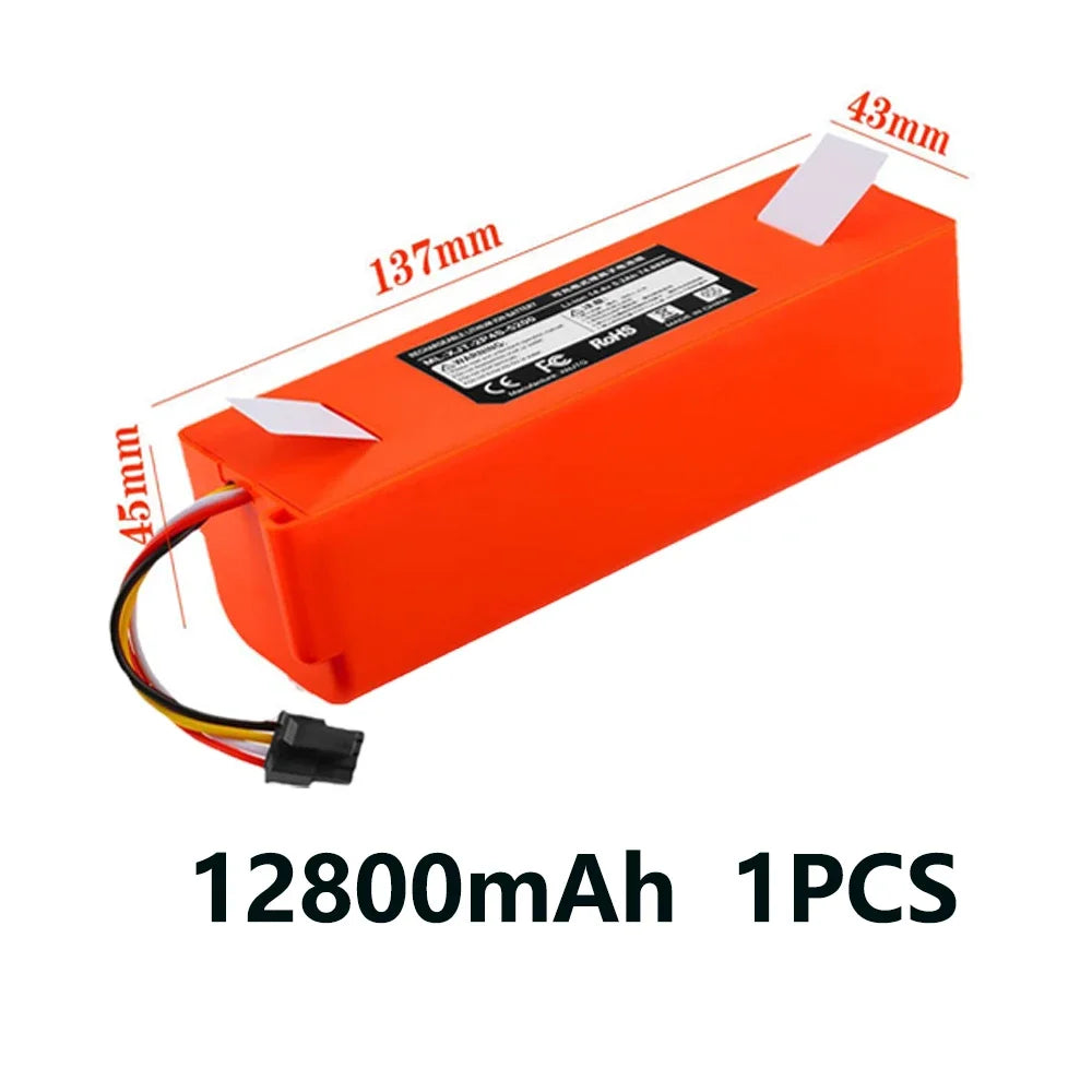 14.4V 12800mAh Replacement Battery For Roborock S6 S7 MaxV Q5 Q7 MAX Robot Vacuum Cleaner Accessories Parts Original