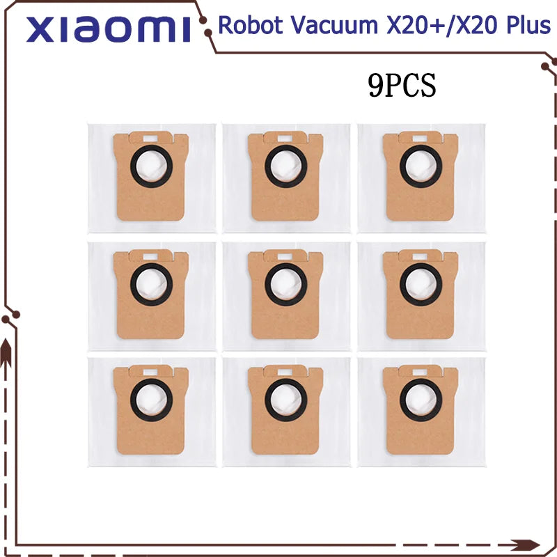 For Xiaomi Robot Vacuum X20 Plus Parts Accessories Main Side Brush Hepa Filter Mop Cloth Dust Bag Replacement