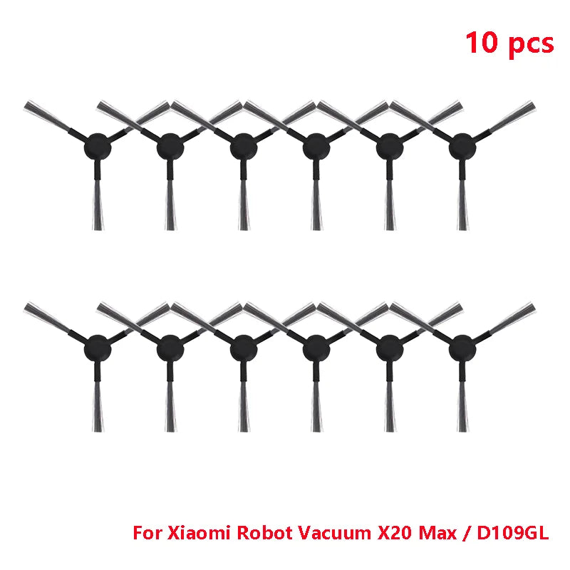 For Xiaomi Robot Vacuum X20 Max / D109GL Parts Main Brush Side Brush Hepa Filter Mop Cloth Dust Bag Replacement Accessories