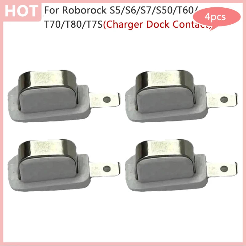 Replaceable Charger Dock Contact For Roborock S5 /S6 /S7 /S50 /T60 /T70 /T80 /T7S Vacuum Cleaner Charging Contacts Accessories