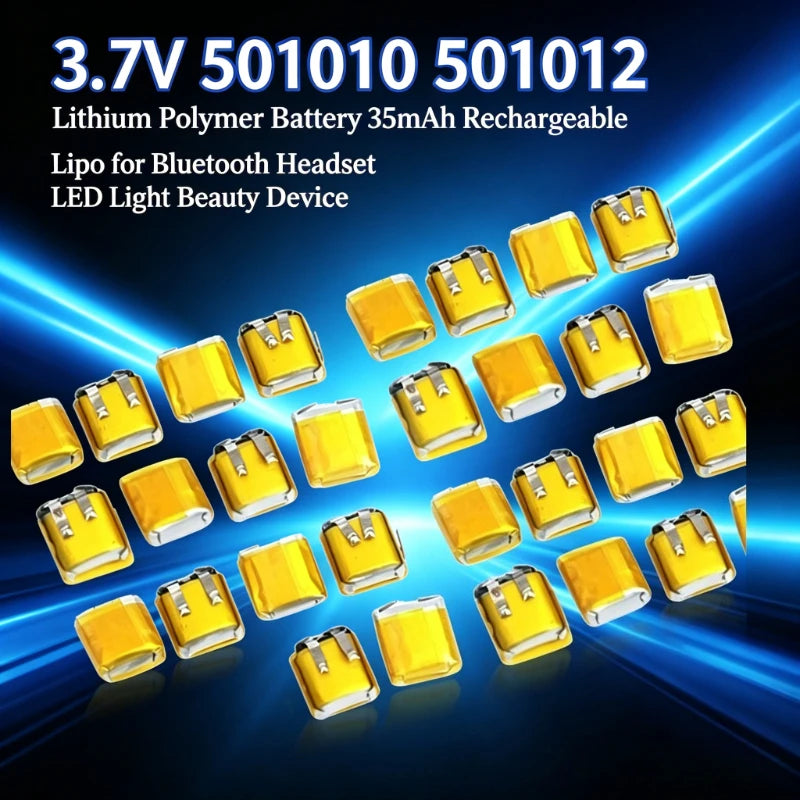 3.7V 501010 501012 Lithium Polymer Battery 35mAh Rechargeabl