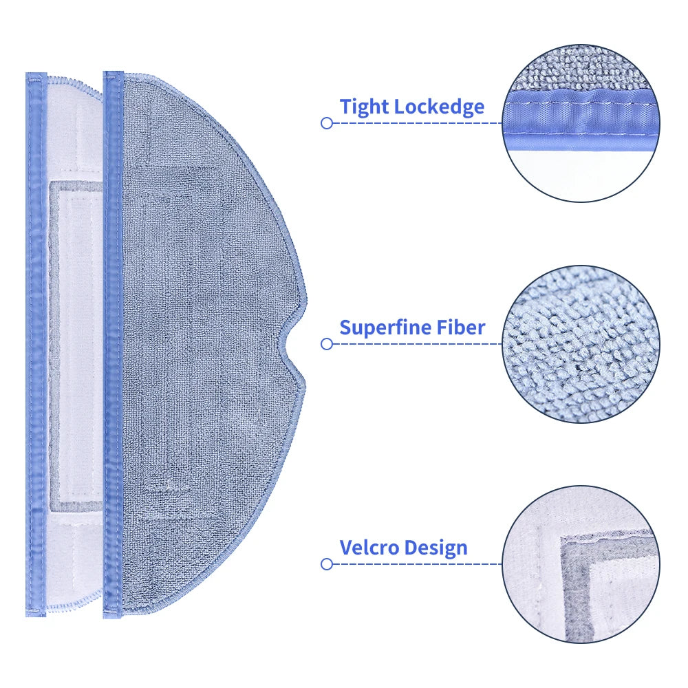 Washable Reusable Mop Cloths For Roborock T7S T8 Plus S7 S7M