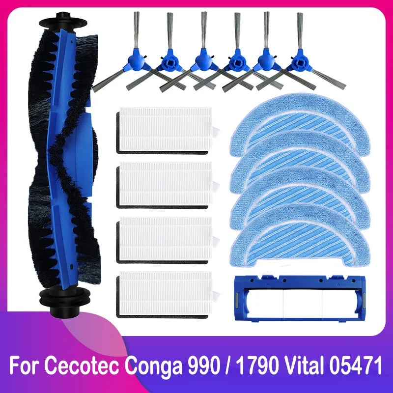 Fit For Cecotec Conga 1790 990 Vital 05471 Robot Vacuum Repl