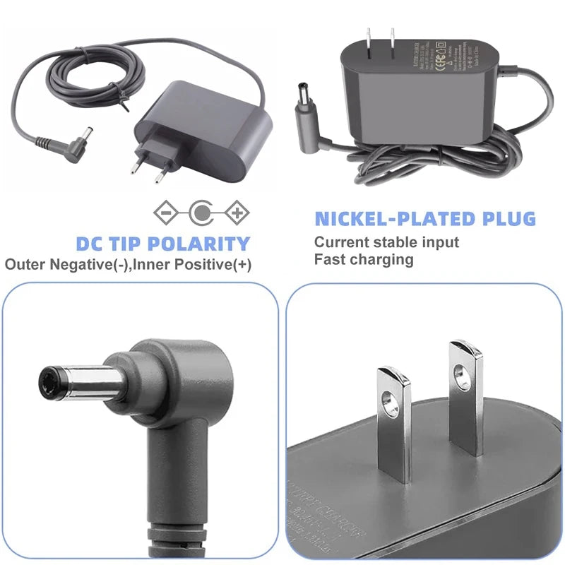 For Dyson V10 V11 V12 V15 Vacuum Cleaner Charger Power Cord 