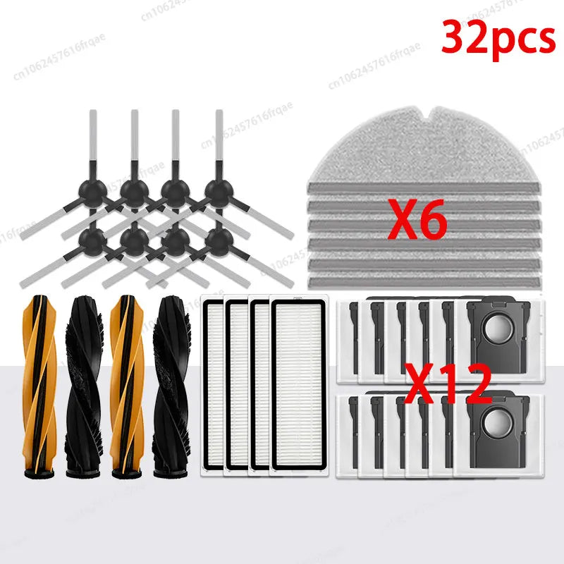 Dreame D20 Pro/D20 Plus Accessories robot Vacuum Cleaner Main Side Brush Mop Cloth HEPA Filter Replacement Spare Parts