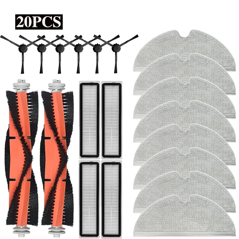 Dreame D9 D9 Max L10 Pro Robot Vacuum Spare Parts Consumables Main Side Brush Hepa Filter Mop Cloth Accessories