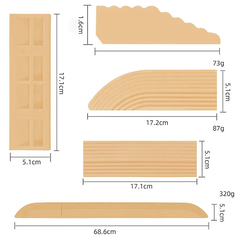 Adaptation Threshold Anti-Collision Strip Step Ramp Climbing