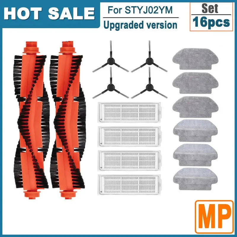 Compatible For Xiaomi Robot Vacuum S10 S12 B106GL / Mop 2S XMSTJQR2S Replacement Main Side Brush Filter Cloth Parts Accessories