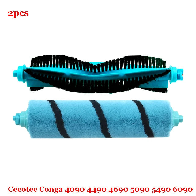 For Cecotec Conga 4090 4490 4690 5090 5490 6090 Robot Vacuum Cleaner Side / Soft Roller Brush Mop Cloth Rags Wheel Accessories