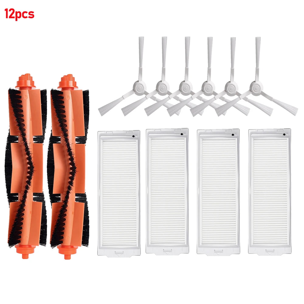 For Xiaomi Robot Vacuum S10 S12 T12 B106GL 3C and Mop 2S Accessories Main Side Brush Mop Cloth Filters Vacuum Cleaner Parts