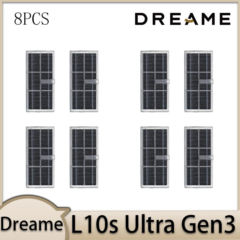 Dreame L10s Ultra Gen3 Robot Vacuum Cleaner Accessories Main Brush Side Brush HEPA Filter Mop Cloths Dust Bag Par