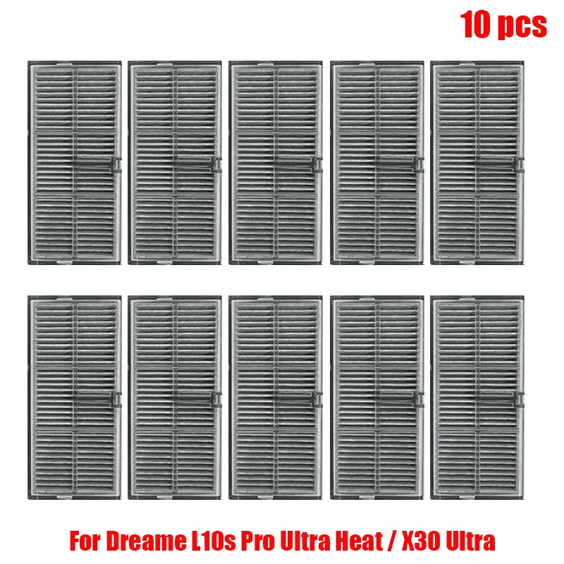 Dreame L10s Pro Ultra Heat / X30 Ultra Robot Vacuum Cleaner Parts Main Side Brush Mop Cloth Hepa Filter Dust Bag Accessories