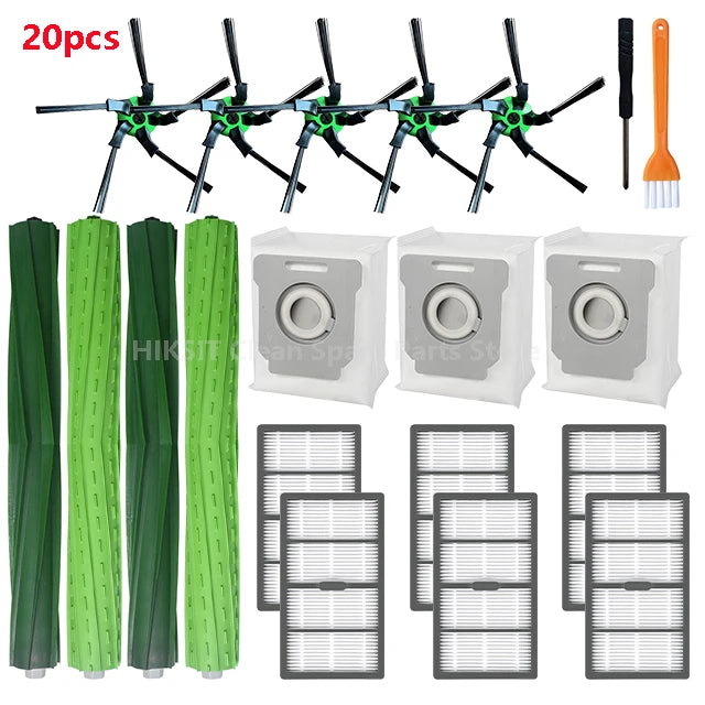For IRobot Roomba S9 9150 / S9+ Plus 9550 Robot Vacuum Cleaner Accessories HEPA Filter Main / Side Brush Dust Bag Spare Parts