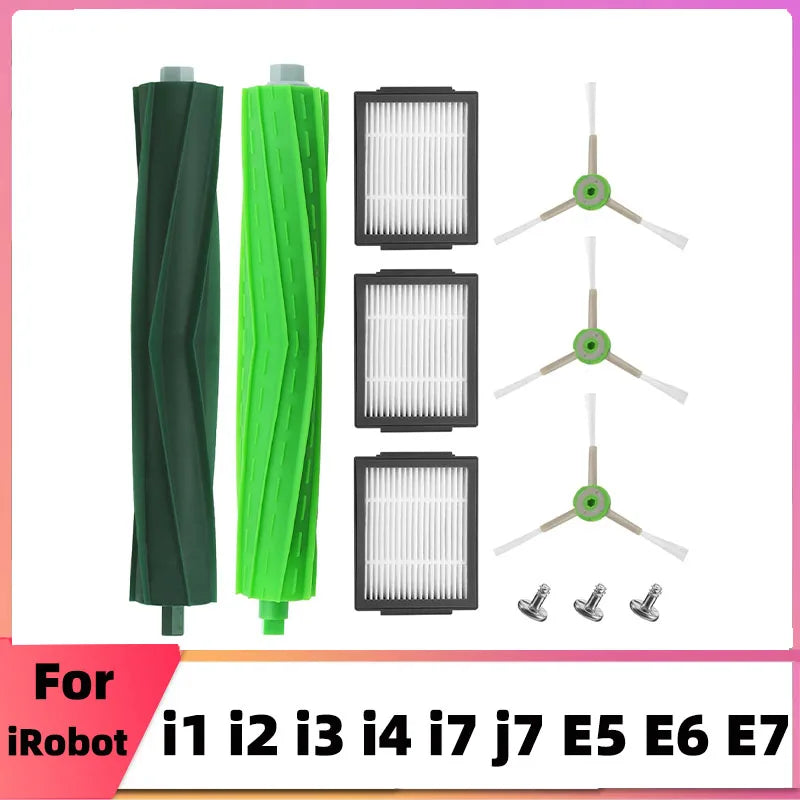 Hepa Filter Side Brush Replacement Parts for iRobot Roomba E I J Series E5 E6 i7 i6 i1 i2 i3 i3+ i4 i8 E7 Vacuums Cleaner Part