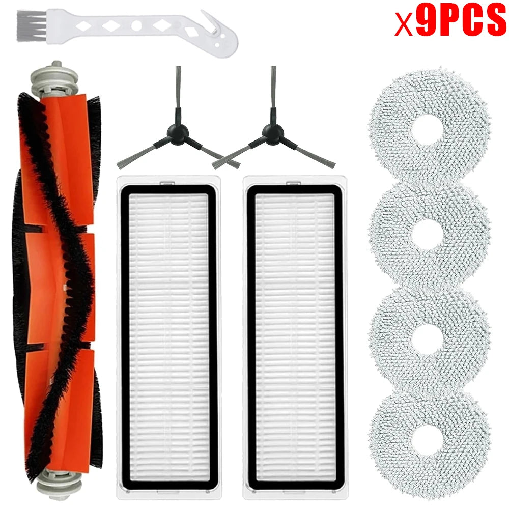 For Xiaomi Robot Vacuum S20+ / S10 Plus / B108GL / B105 / B108CN B113CN Spare Parts Main Side Brush Filter Mop Replacement