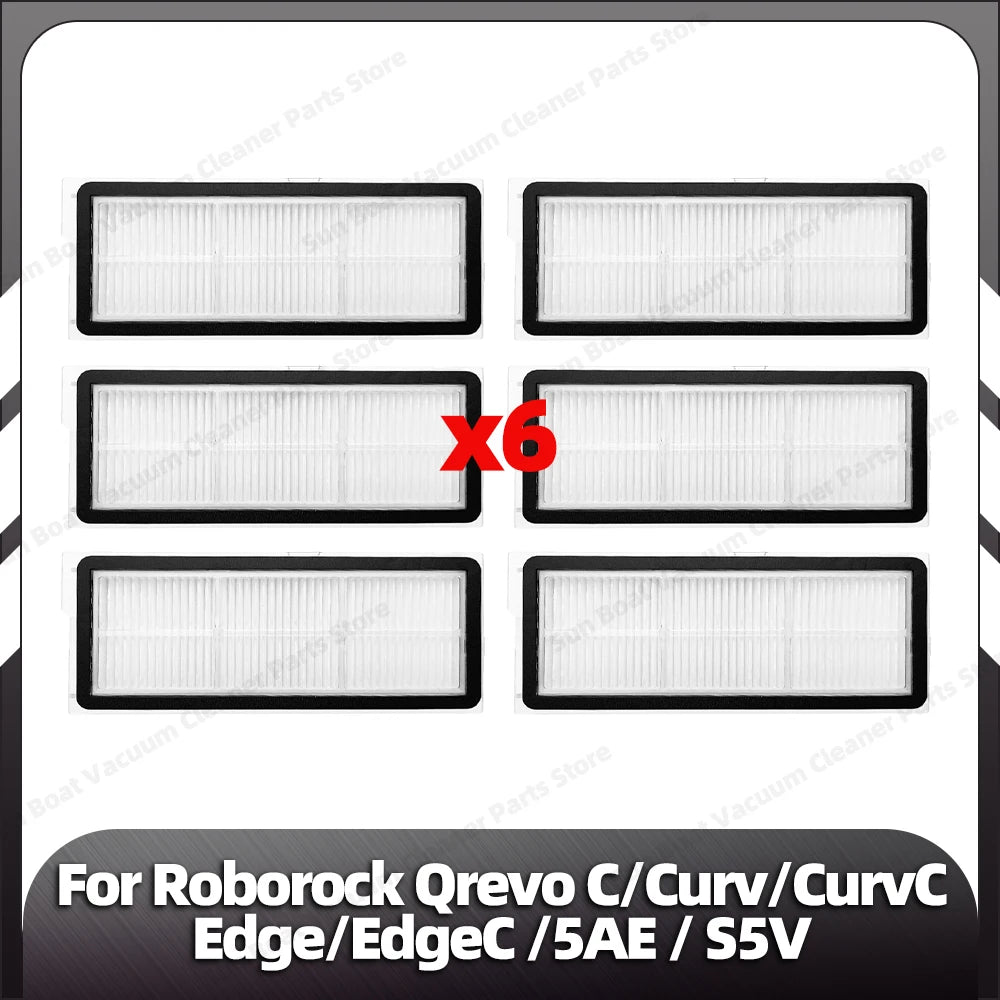 Fit for Roborock Qrevo C/QrevoC Pro/Curv/CurvC/Edge/EdgeC/5AE/S5V/S5X/5AI/5XC Main Side Brush HEPA Filter Mop Pad Dust Bag Parts