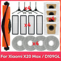 Fit For ( Xiaomi Robot Vacuum X20 Pro X20 Max M30 M40S D102GL D109GL D102 ) Part Accessory Brush Filter Mop Dust Bag
