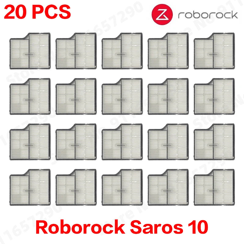 Roborock Saros 10 Accessories Main Roller Side Brush Hepa Filter Mop Cloth Dust Bag Robot Vacuum Cleaner Parts