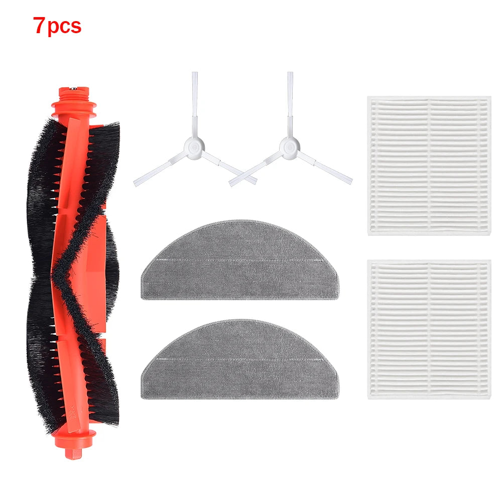Sweeping Parts For Xiaomi S20 E12 E10 B112 D106 C103 E10C 3C Plus Robot Vacuum Cleaner Main Side Brush HEPA Filter Mop Cloths