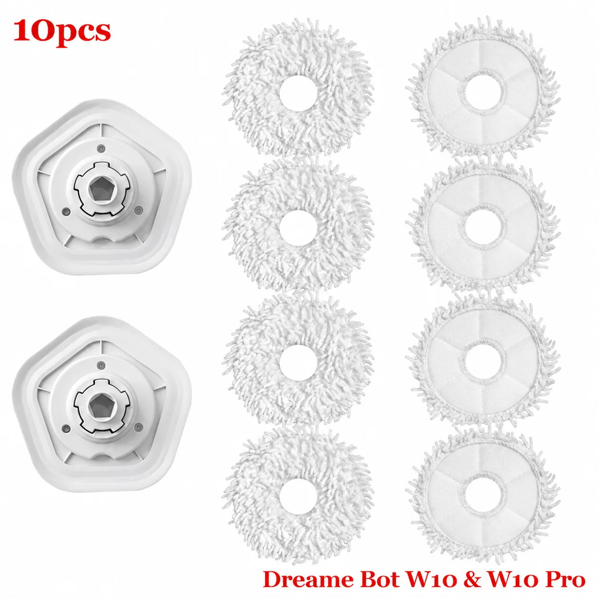 Mop Pad Spare Parts For XiaoMi Dreame Bot W10 & W10 Pro Self-Cleaning Robot Vacuum And Mop Accessories Vacuum Cleaner Mop Cloth