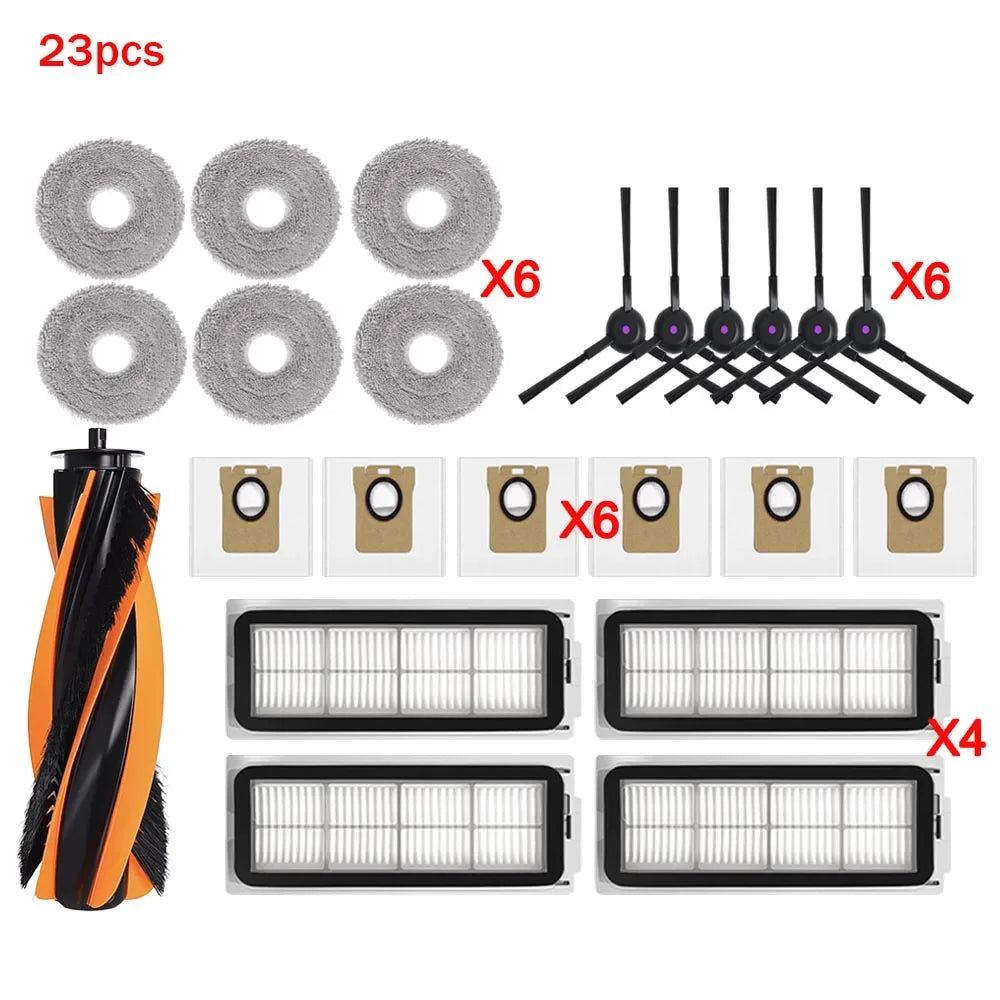 Replacement Accessories Kit For JONR P20 PRO / T5 Pro Robot Vacuum Cleaner Main Side Brush Filter Mop Cloth Dust Bag Spare Parts