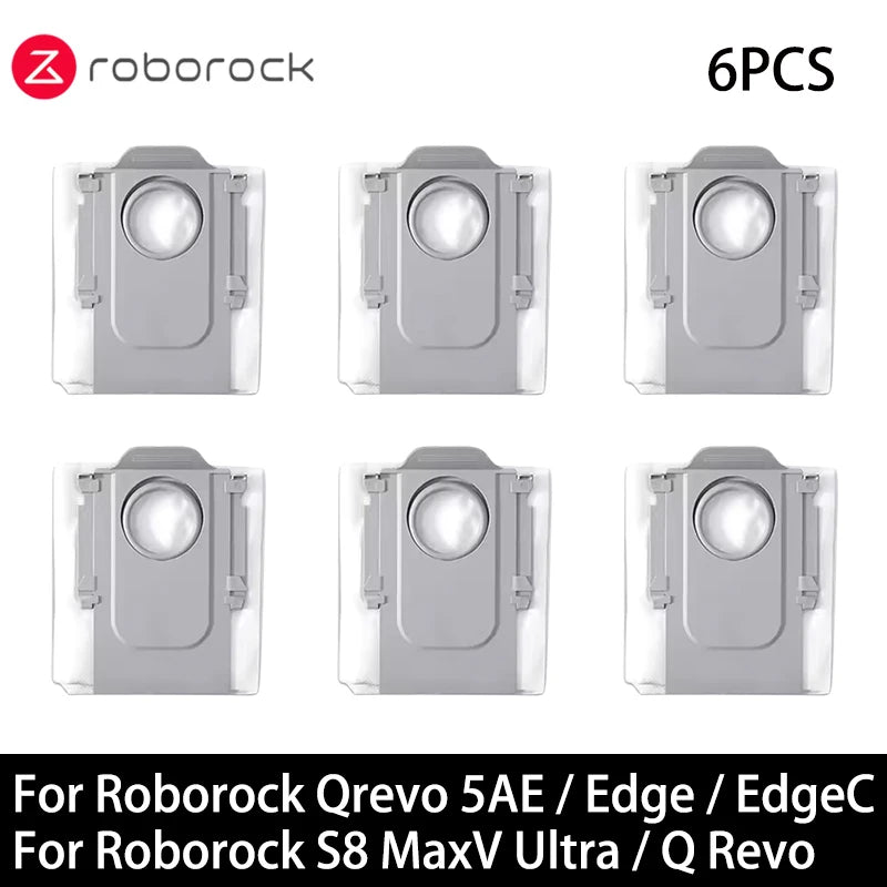 For Roborock Qrevo 5AE / S8 MaxV Ultra / Q Revo / Q Revo MaxV / Q Revo S / Curv / Saros 10 Robot Vacuum Dust Bags Accessories