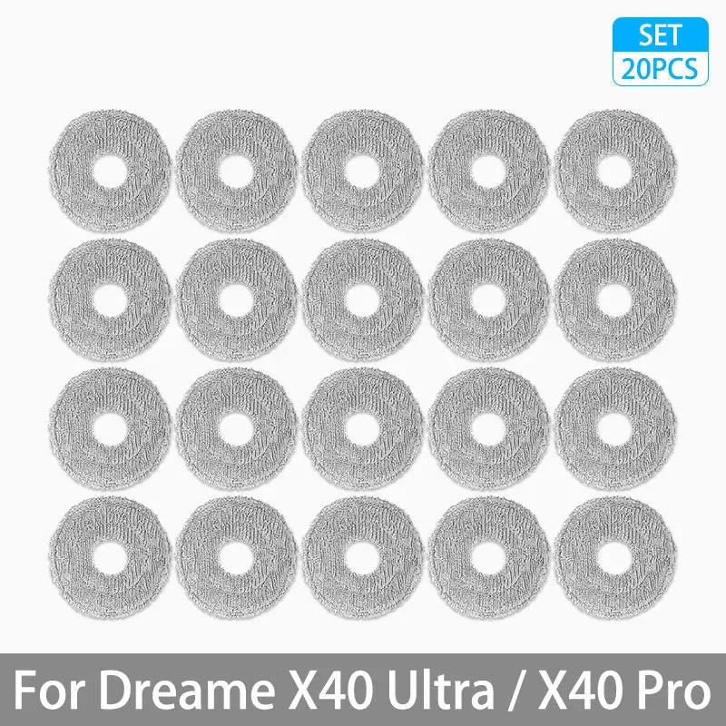 Dreame X40 Ultra / X40 Pro Accessories Rubber Main Side Brush Mop Cloth Dust Bag HEPA Filter Robot Vacuum Replacement Parts