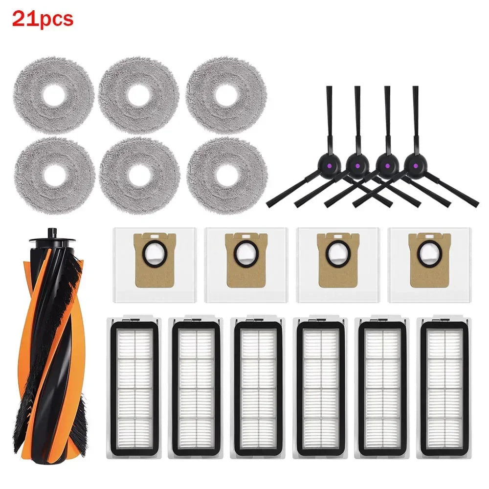Replacement Accessories Kit For JONR P20 PRO / T5 Pro Robot Vacuum Cleaner Main Side Brush Filter Mop Cloth Dust Bag Spare Parts
