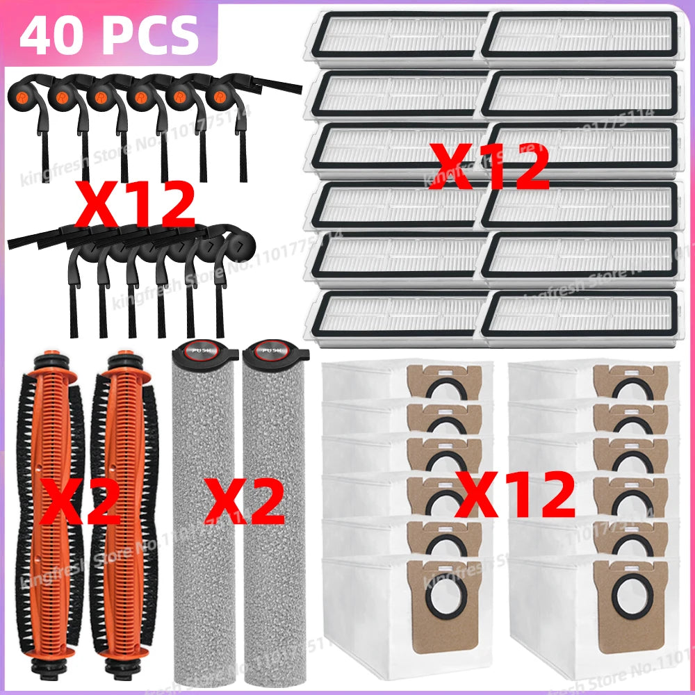 Compatible for ( Xiaomi Mijia Robot Vacuum 6 Max / PV11CN ) Vacuum Parts Main Side Brush Filter Roller Mop Bag