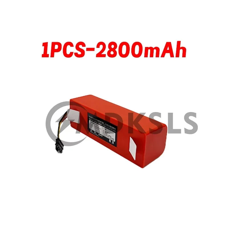 New2026 14.4V 2800mah-12800mAh Replacement Battery MDKSLS for Xiaomi Roborock S55 S60 S65 S50 S51 S5 MAX S6 Robot Vacuum Cleaner