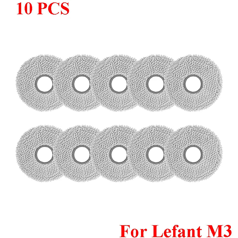 Accessories For Lefant M3 / M3 MAX / M3L HEPA Filters Robot Vacuum Cleaner Main Side Brush Mop Cloth Pads Dust Bags