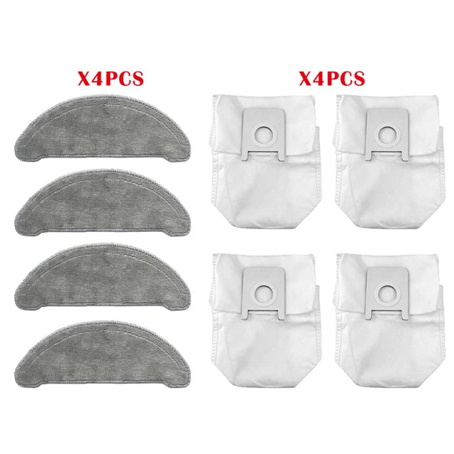 For Roidmi Eve Plus SDJ01RM Robotic Vacuum Cleaner Spare Parts Mop Cloth Hepa Filter Main Brush Side Brush Dust Bag Accessories
