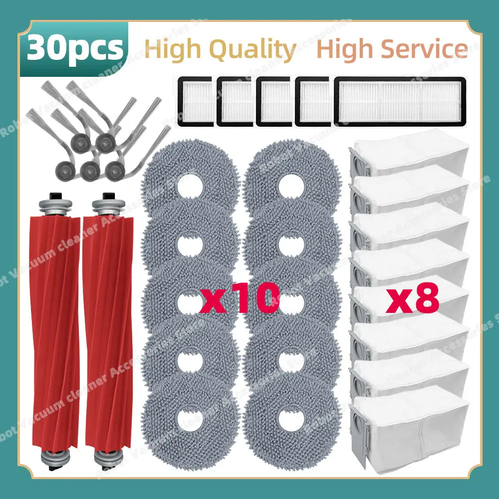 Fit For Roborock QR 798 / QR 598 / QV 35A / QV 35S / Qrevo L / Qrevo L Pro / Qrevo S Pro Parts Main Side Brush Filter Cloth Bag