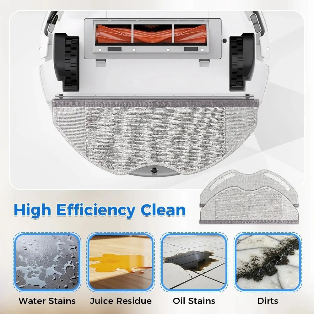 2/4/5/6/8/10/15/20pcs Mop Cloth For Xiaomi Robot Vacuum S40 