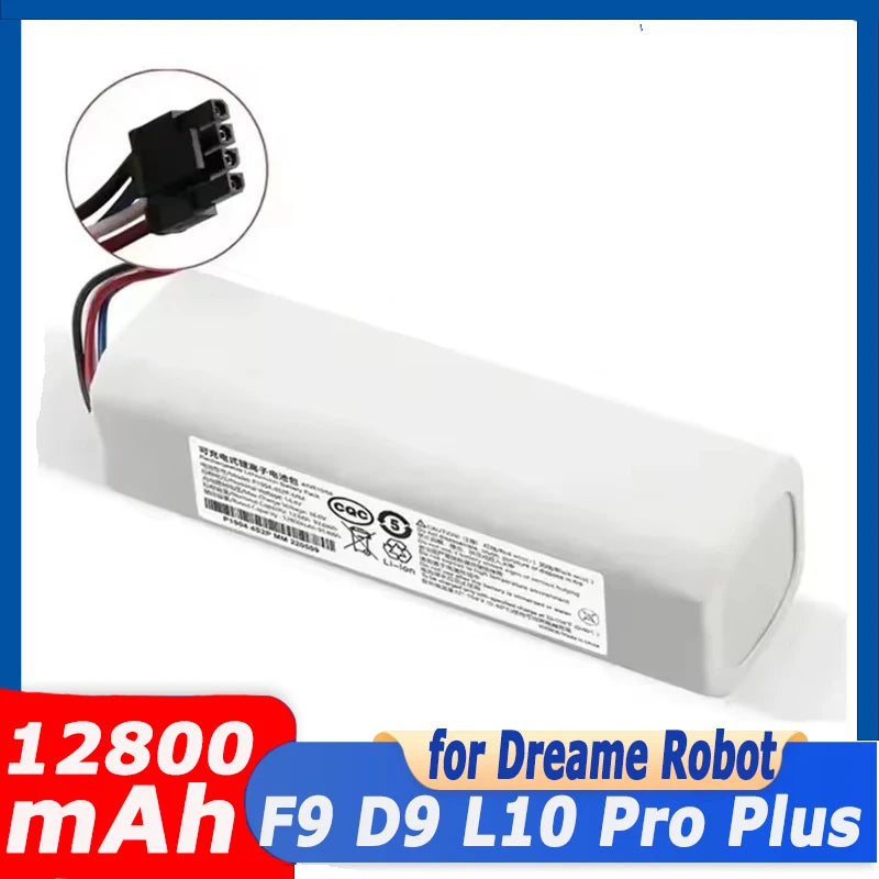 Original Battery for Dreame Robot Vacuum Mop Cleaner L10s Ultra L10 L10S ULTR 5200mAh Lithium-ion Pack 4INR19/66-2