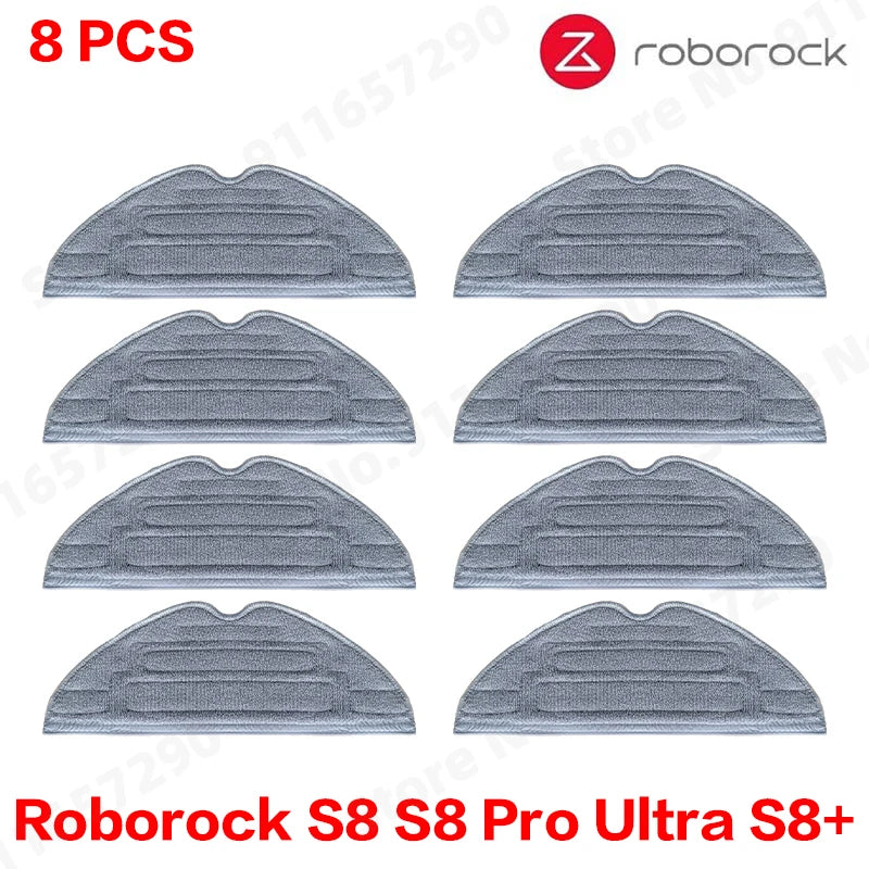 Roborock S8 Pro Ultra S8+ Robot Vacuum Spare Parts Mop Cloths Main Side Brushes HEPA Filters Dust Bags Accessories