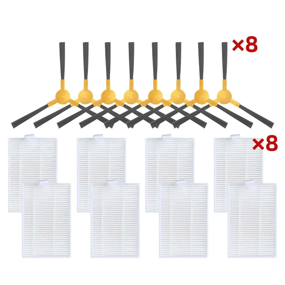 Compatible For ABIR X8 Robot Vacuum Cleaner Side Brush Hepa Filter Accessories Replacement Attachment Spare Parts Kit