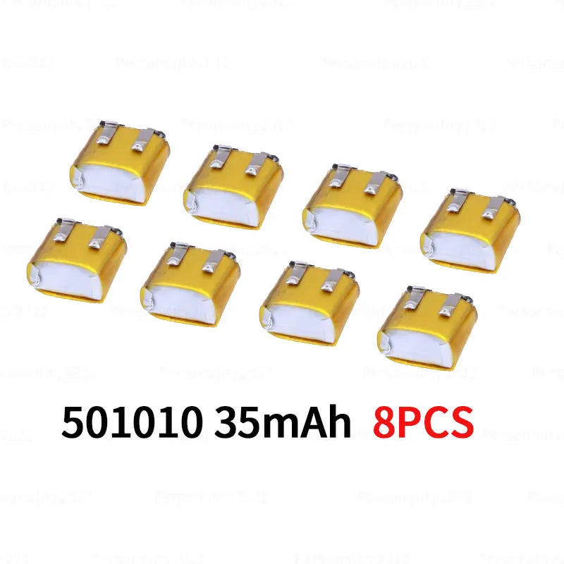 501010 3.7V 40mAh Lipo Rechargeable Polymer Lithium Batteries for Bluetooth Headset Mp3/mp4 Smart Watch GPS Battery