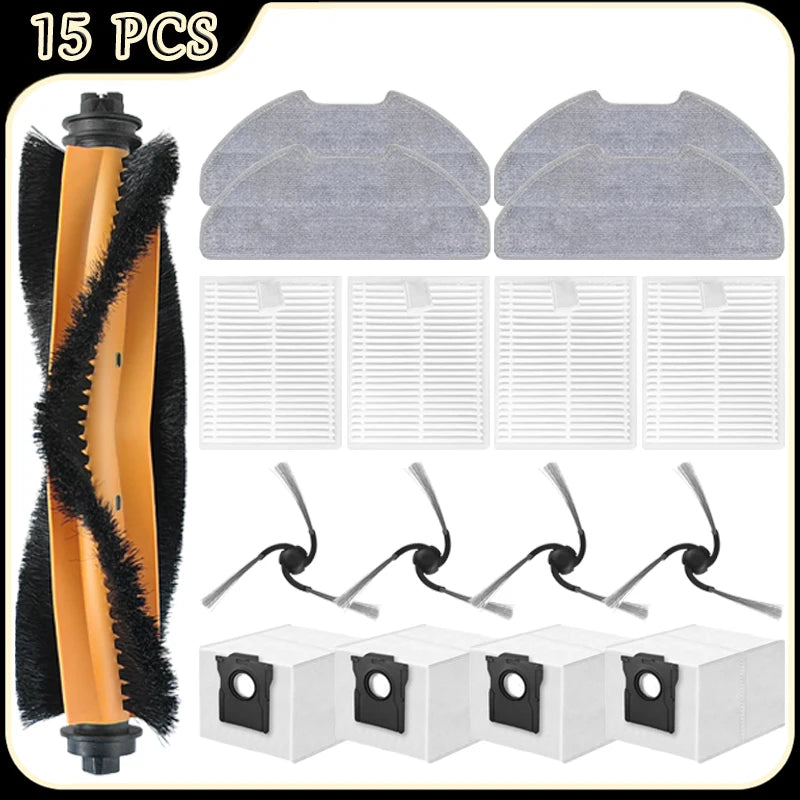 For Dreame D20 Air Plus/F21/F21 Plus/F20/F20 Plus Robot Vacuum Accessories Main Side Brush Filter Mop Dust Bag Replacement Parts