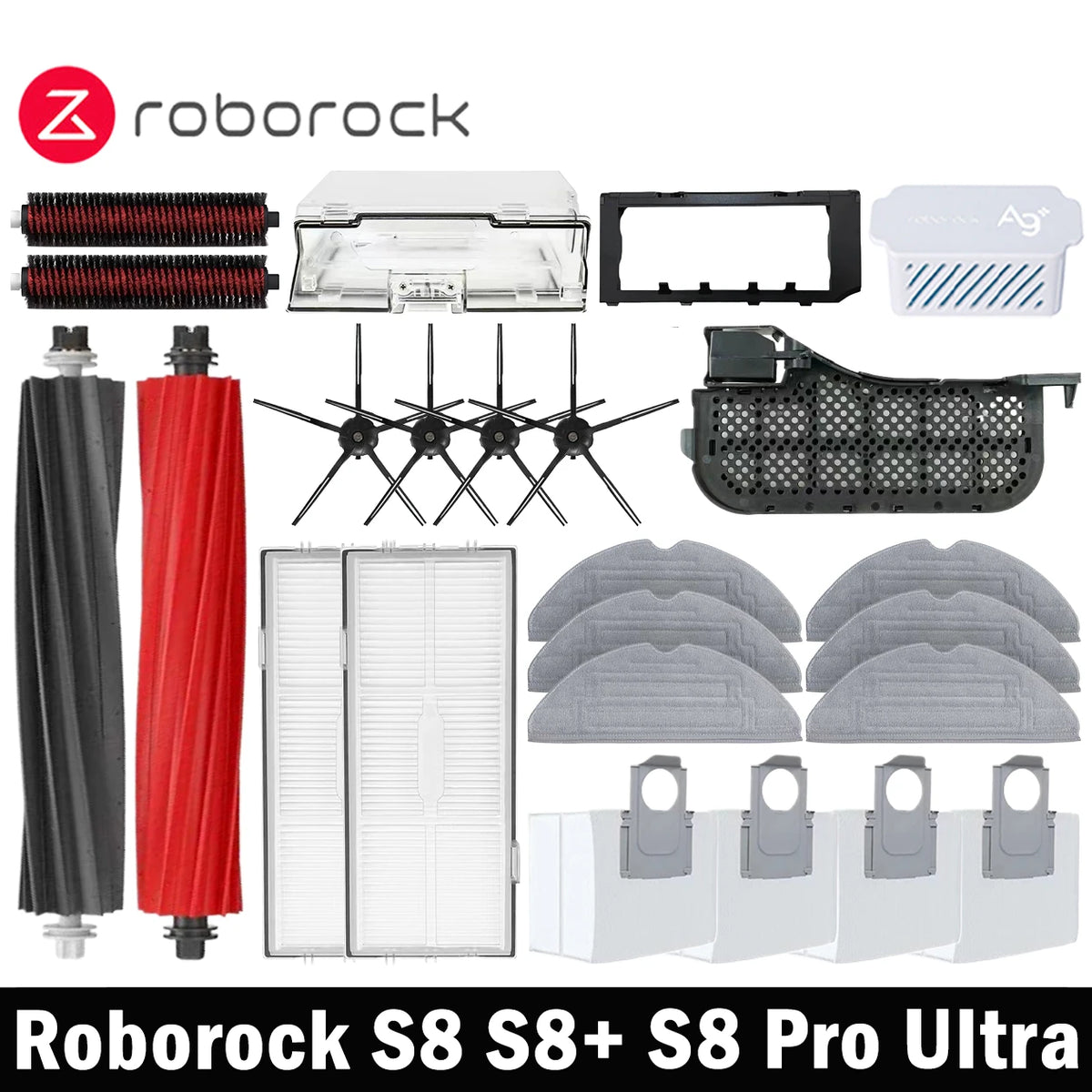 Roborock S8 Pro Ultra S8+ Robot Vacuum Cleaner Mop Choth Vac