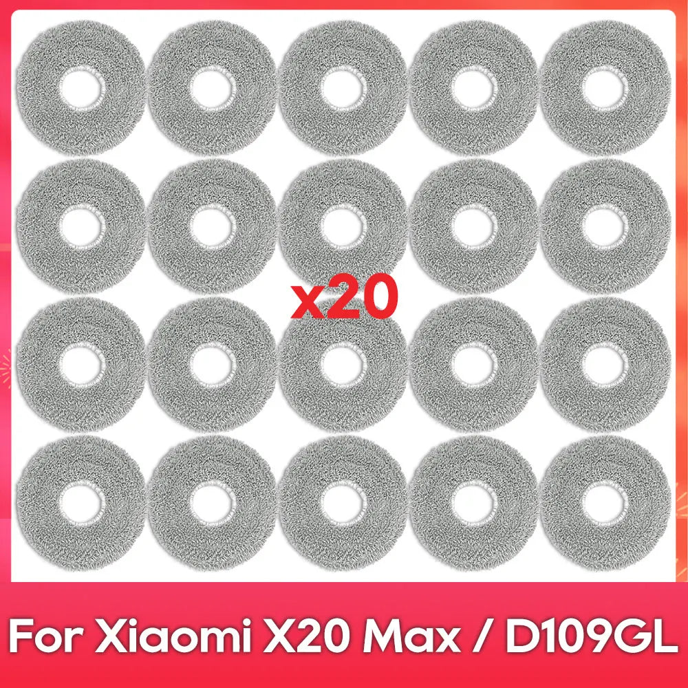 Fit For ( Xiaomi Robot Vacuum X20 Pro X20 Max M30 M40S D102GL D109GL D102 ) Part Accessory Brush Filter Mop Dust Bag