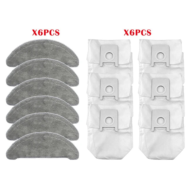 For Roidmi Eve Plus SDJ01RM Robotic Vacuum Cleaner Spare Parts Mop Cloth Hepa Filter Main Brush Side Brush Dust Bag Accessories