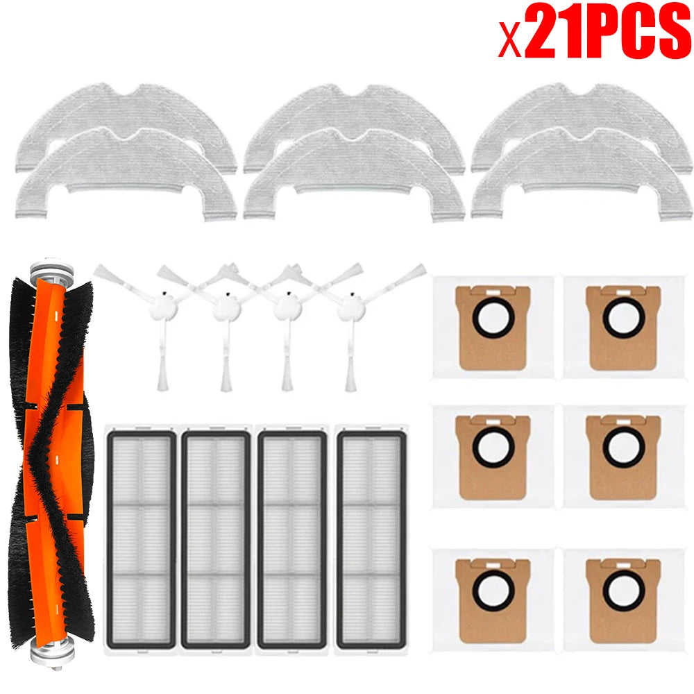 Replacement Spare Parts For Xiaomi Robot Vacuum X10 Main Side Brush Hepa Filter Mop Cloth Dust Bag Accessories
